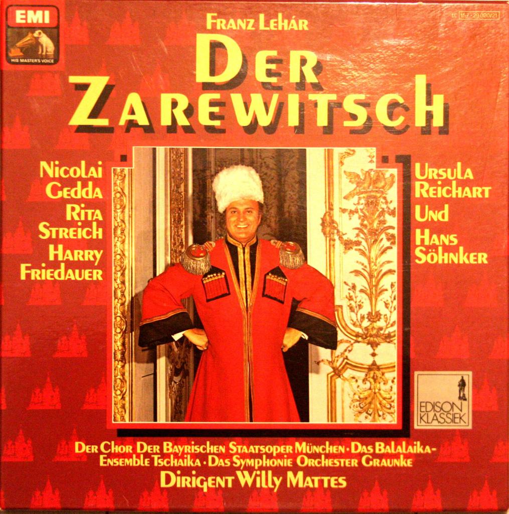 2 lp's - Lehár - Der Zarewitsch - Gedda / Streich /Mattes, Cd's en Dvd's, Vinyl | Klassiek, Gebruikt, Opera of Operette, Ophalen of Verzenden