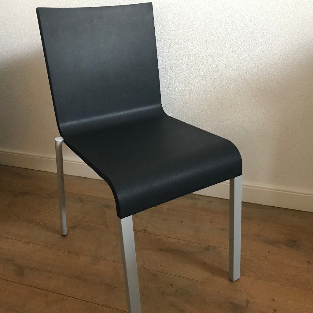 6  Vitra MVS 03 .03 Vitra.03 design stoel chair zwartblauw, Huis en Inrichting, Stoelen, Ophalen, Kunststof, Nvt, Nvt