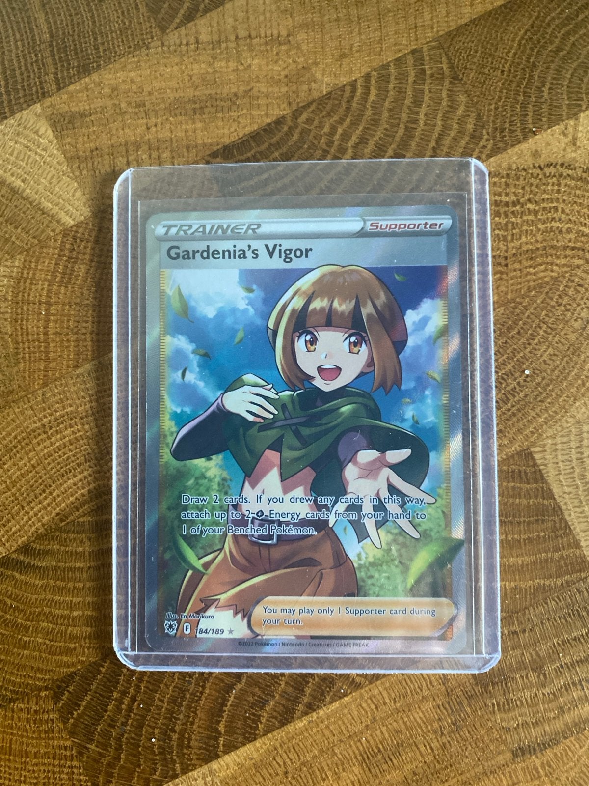 Gardenia's Vigor Full Art Trainer Kaart Pokémon TCG, Ophalen of Verzenden, Zo goed als nieuw, Losse kaart
