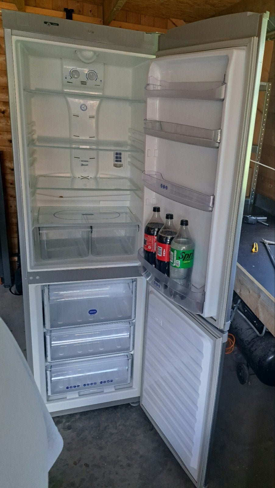 Whirlpool No Frost dubbeldeurs koelkast vrieskast 280 liter, Witgoed en Apparatuur, Ophalen, Gebruikt, 200 liter of meer, Met aparte vriezer