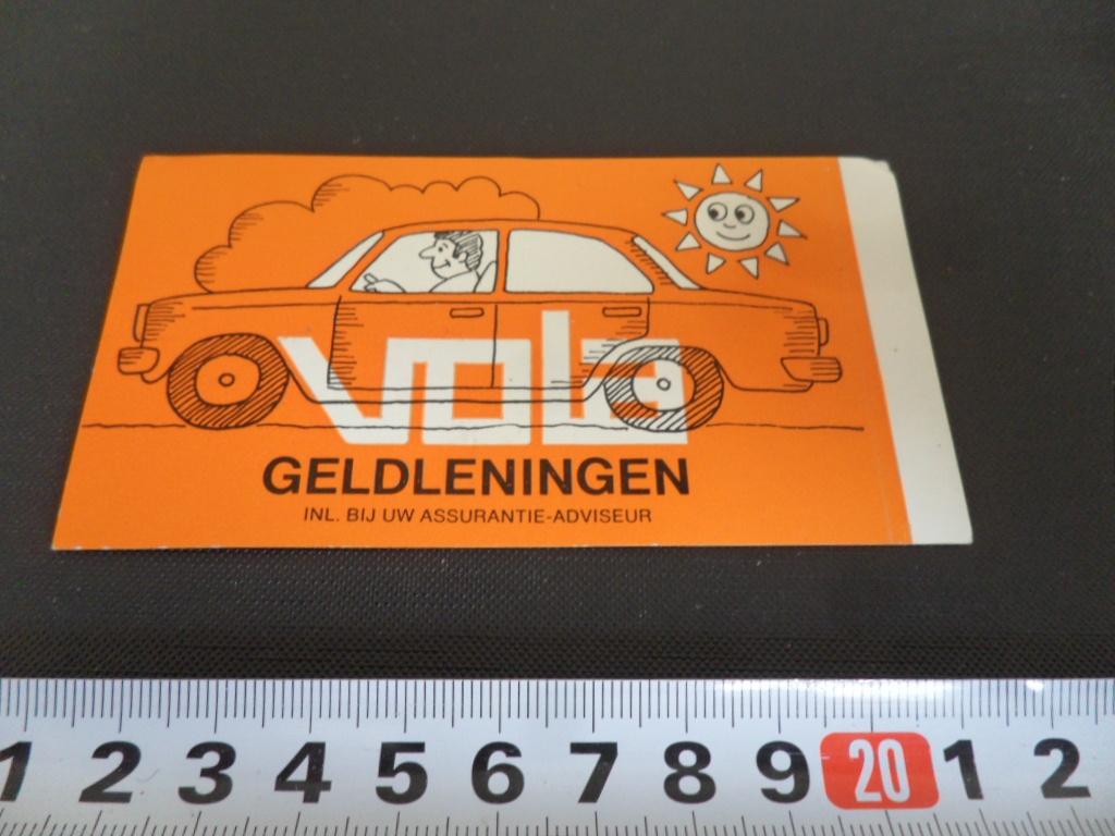 sticker AUTO VOLA geldleningen, Verzamelen, Stickers, Ophalen, Zo goed als nieuw