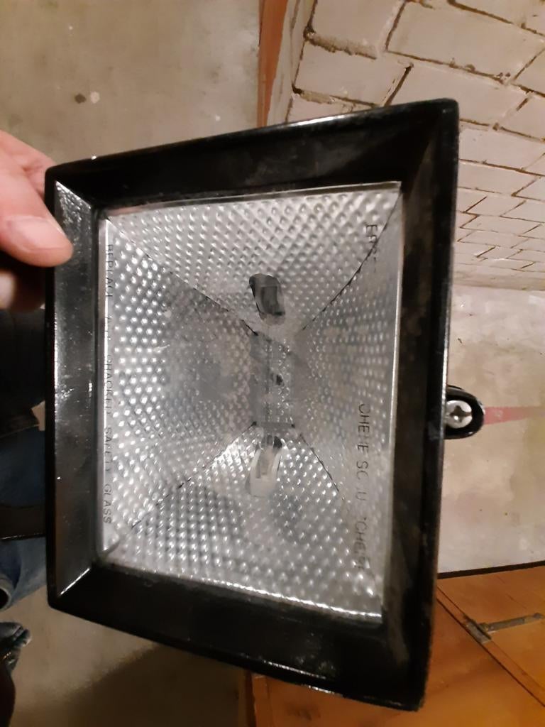 Halogeen bouwlamp / breedstraler, Ophalen of Verzenden, Zo goed als nieuw, 200 tot 500 watt, Lamp