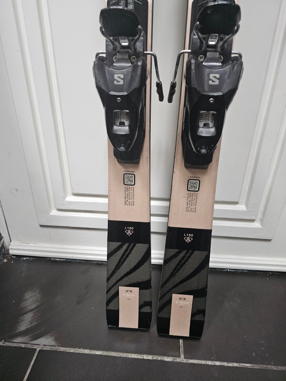 160cm SALOMON S MAX N0 8 DAMES ALL ROUND CARVE SKIS, 160 tot 180 cm, Zo goed als nieuw, Carve, Skiën