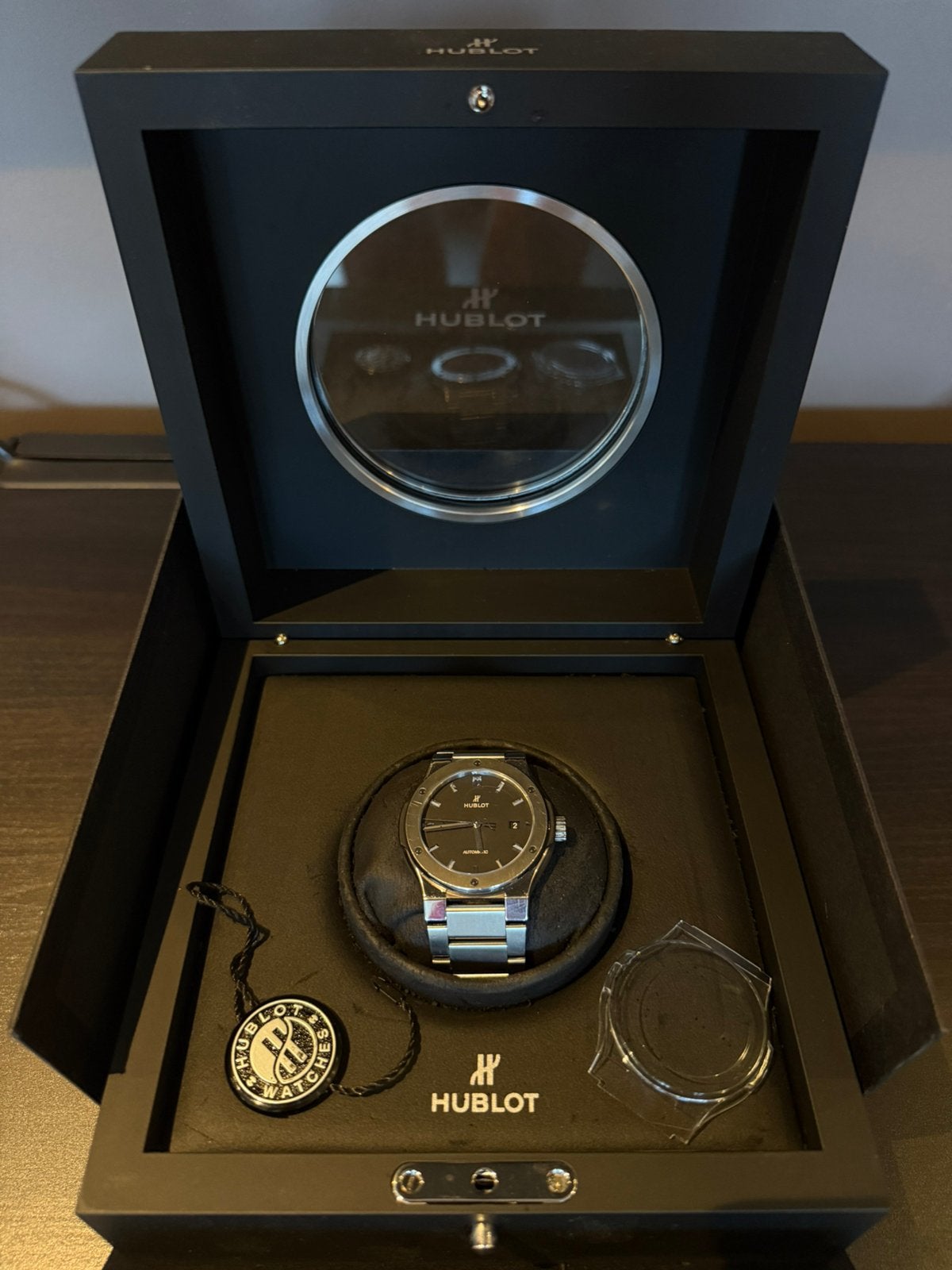 Hublot Classic Fusion FULL SET, Overige merken, Overige materialen, Gebruikt, Polshorloge