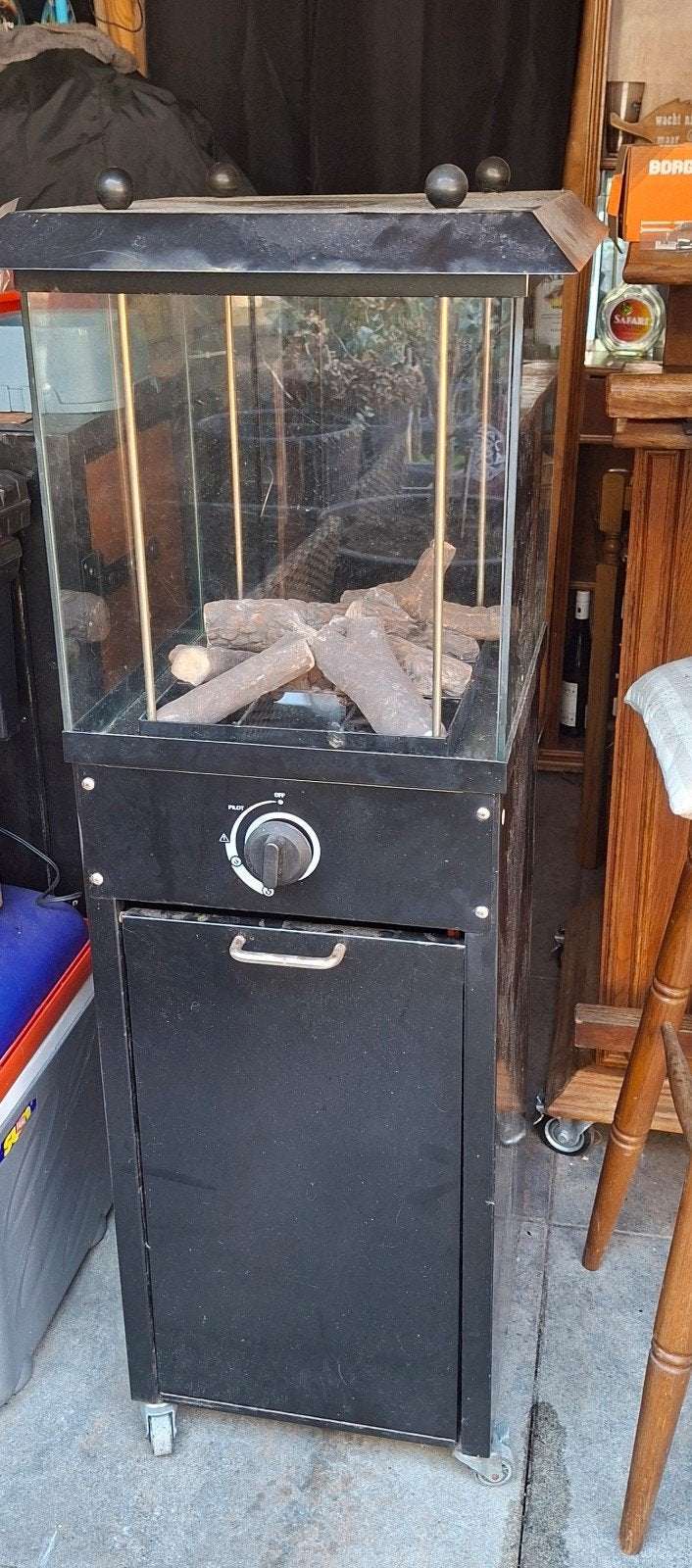 Terrashaard terrasverwarmer op wielen, Tuin en Terras, Ophalen