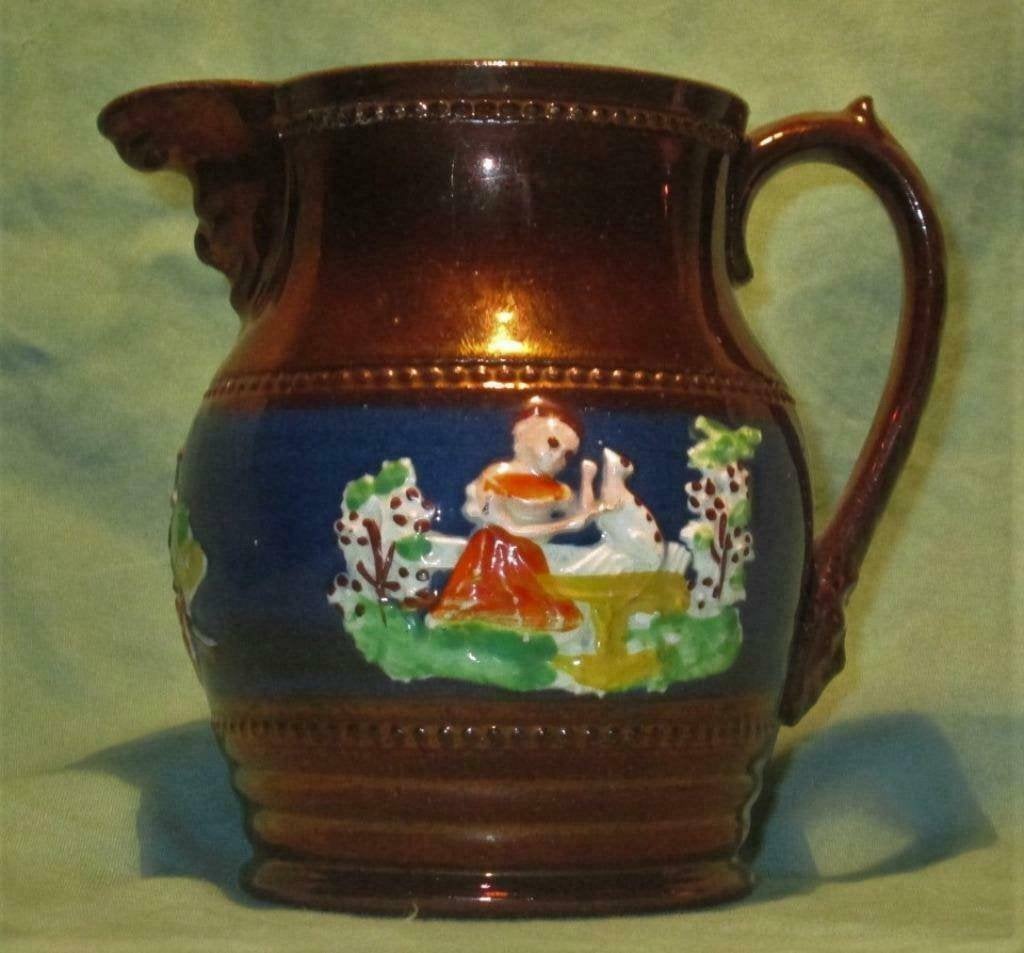 Antiek goudsteen kannetje, Antiek en Kunst, Ophalen of Verzenden