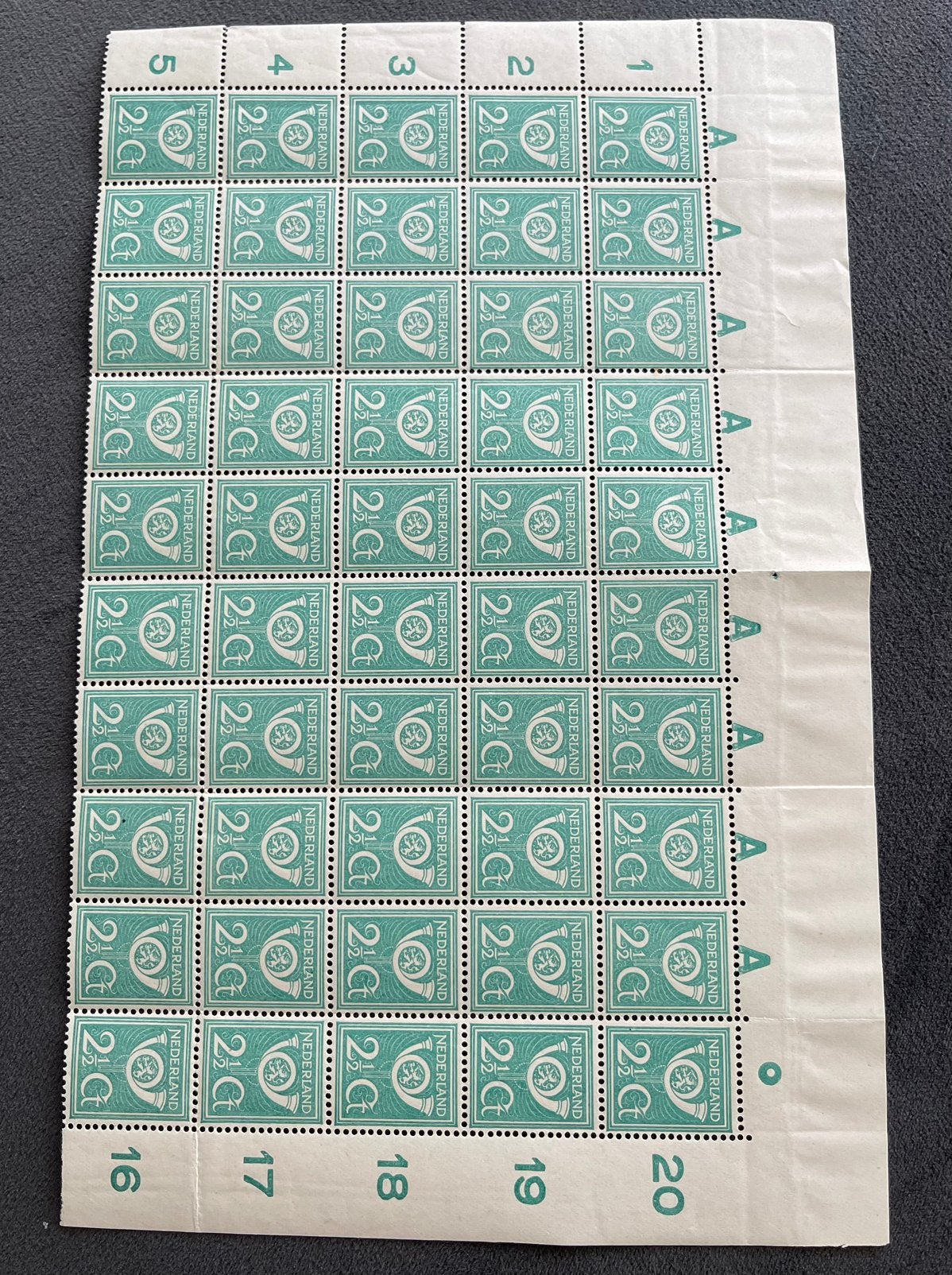 Plaatfout 112P en 112P3 in half vel postfris, Ophalen of Verzenden, T/m 1940, Postfris