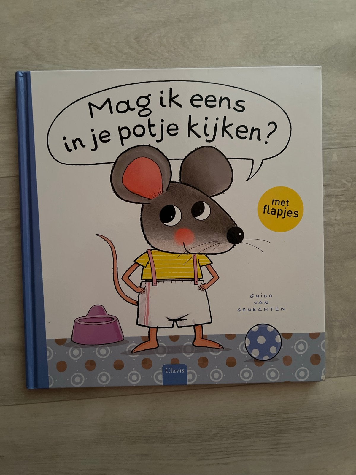 Mag ik eens in je potje kijken? - Guido van Genechten, Ophalen of Verzenden, Zo goed als nieuw, Uitklap-, Voel- of Ontdekboek