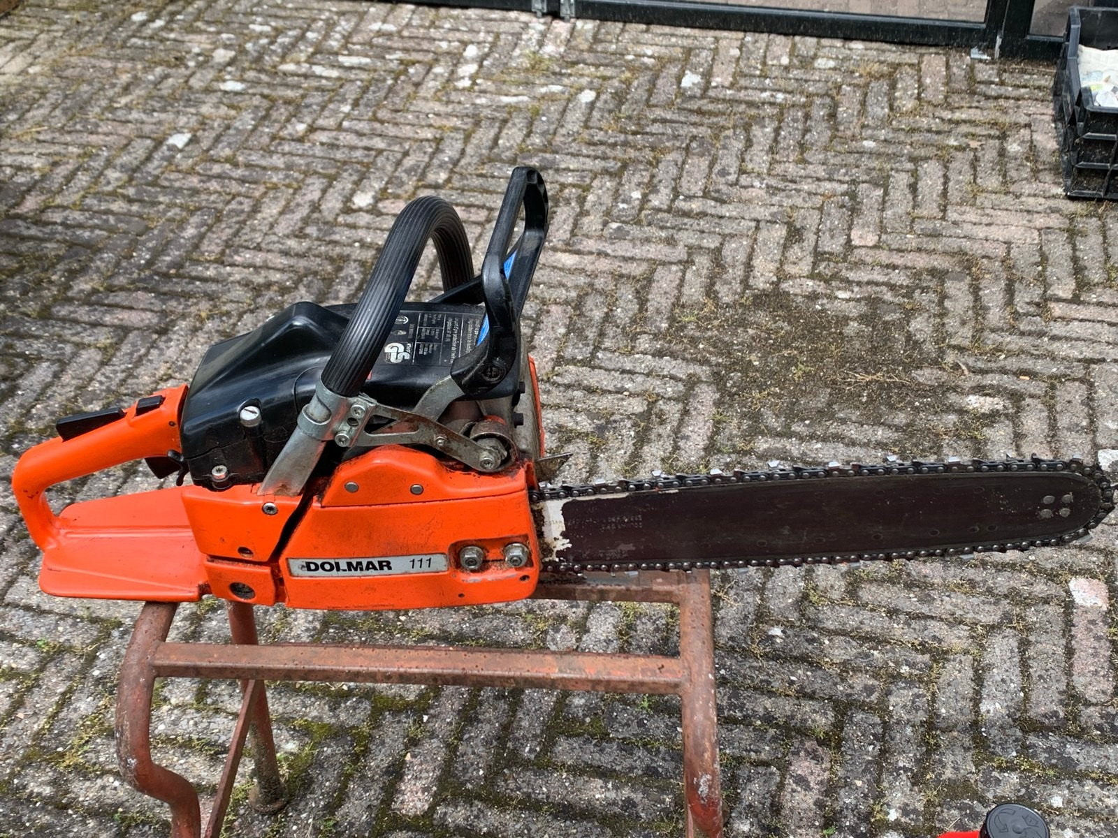 Dolmar Benzine Kettingzaag 40cm Blad, goed onderhouden, Ophalen, Gebruikt, Kettingzaag, 30 tot 70 mm