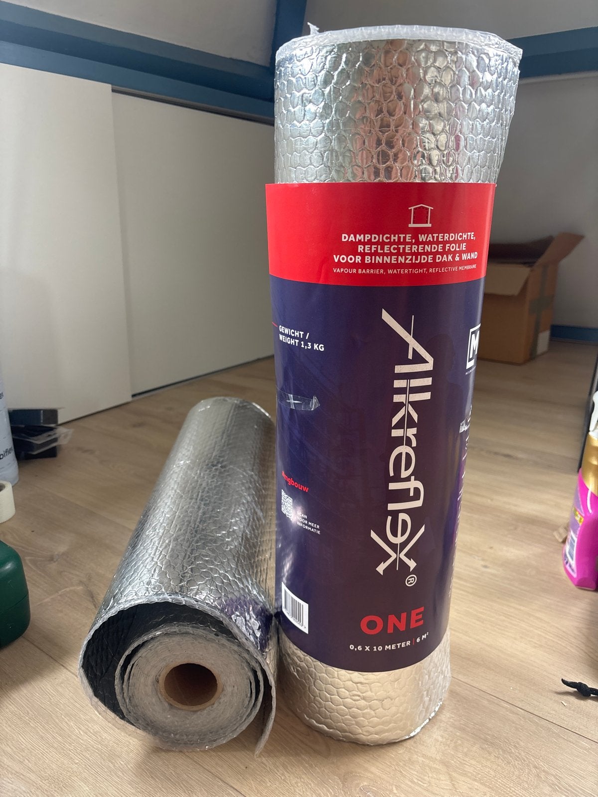 Alkreflex ONE Dampdichte Reflecterende Folie Dak & Wand, Doe-het-zelf en Verbouw, Isolatie en Afdichting, Overige materialen, Nieuw