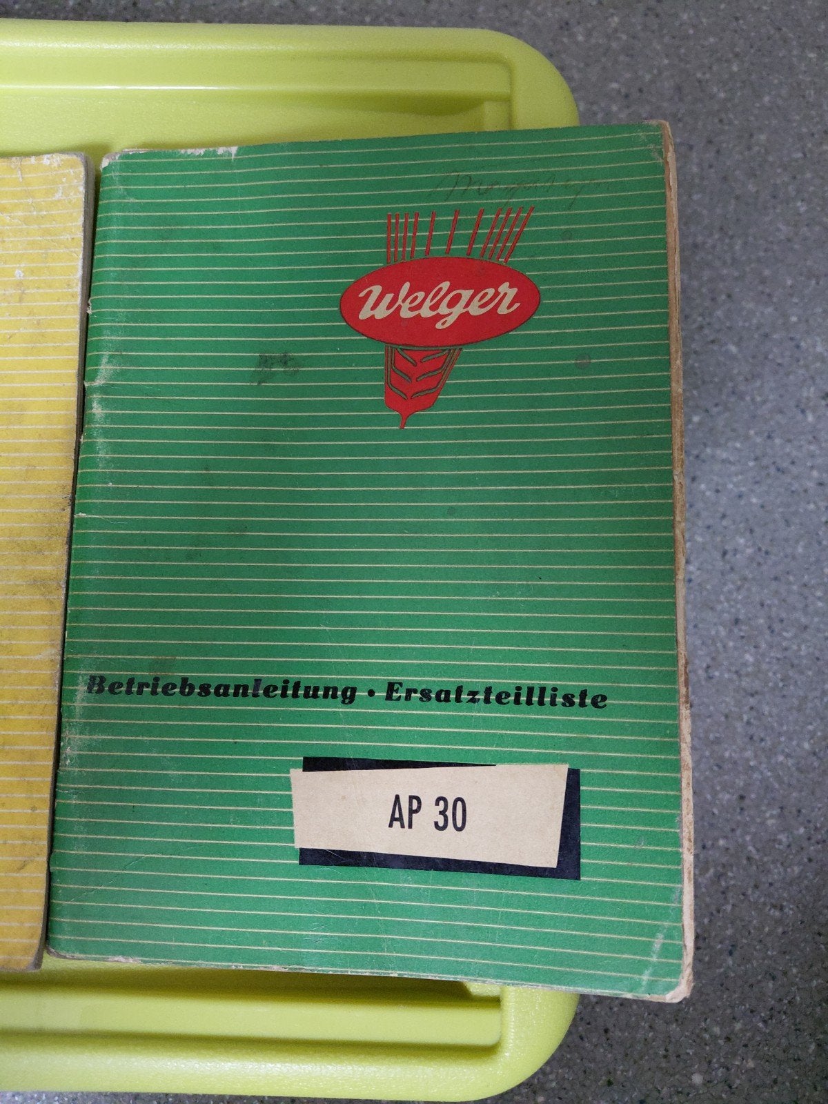 Welger onderdelenboek AP 30-AP 52- AP 71, Ophalen of Verzenden