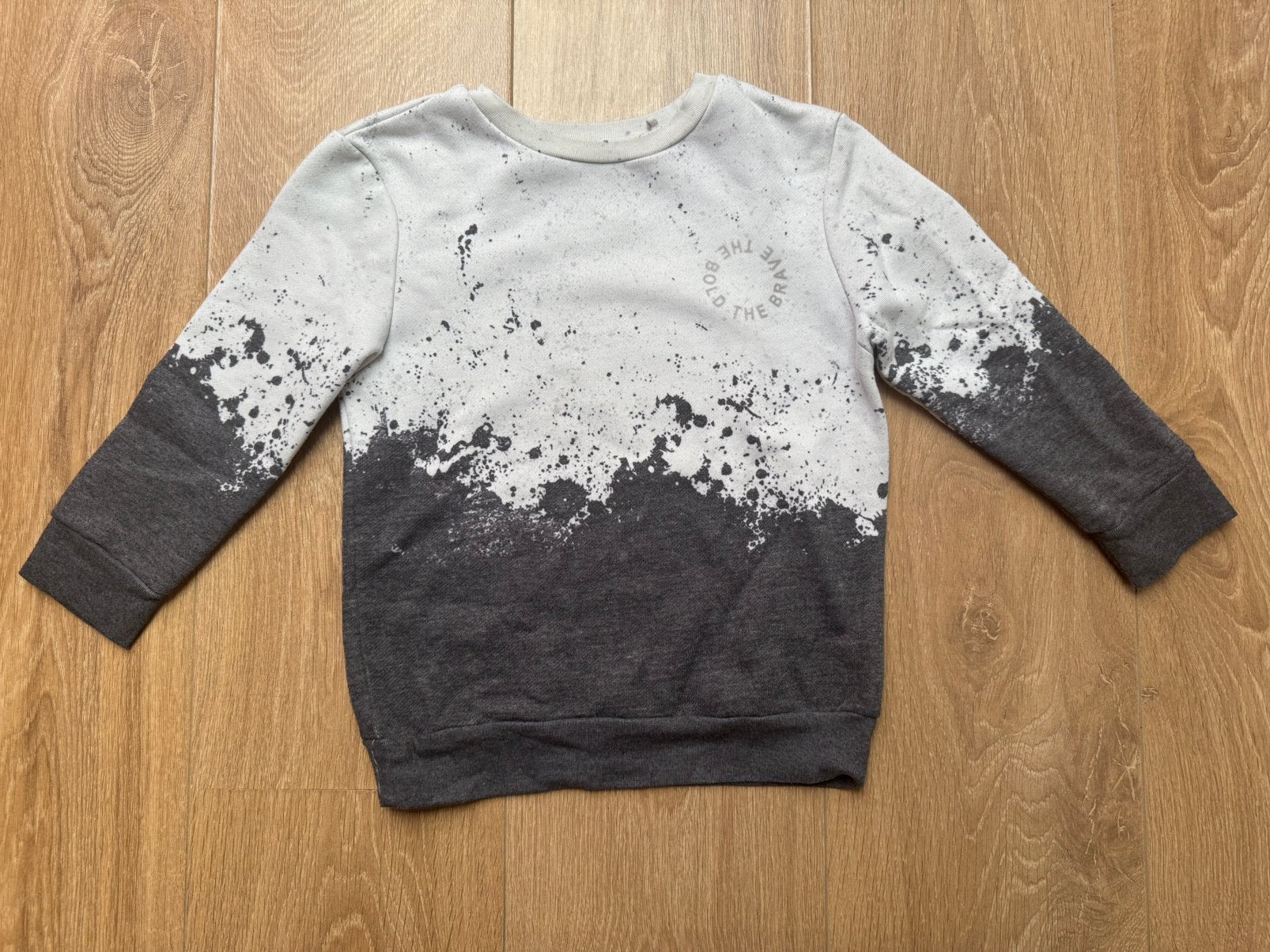 River Island trui wit/grijs maat 104 / 3-4 jaar, Ophalen of Verzenden, Gebruikt, Jongen, Trui of Vest