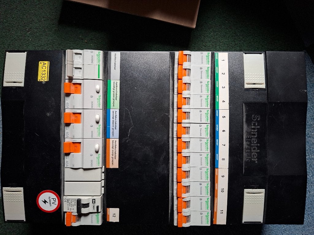 groepenkast schneider electric, Doe-het-zelf en Verbouw, Ophalen, Gebruikt, Schneider Electric, Groepenkast