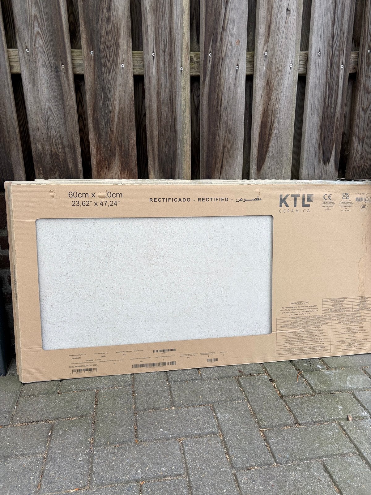 KTL Ceramica Newbury Sand Porseleinen Tegels 60x120cm, Ophalen, 60 cm of meer, Nieuw, 10 m² of meer