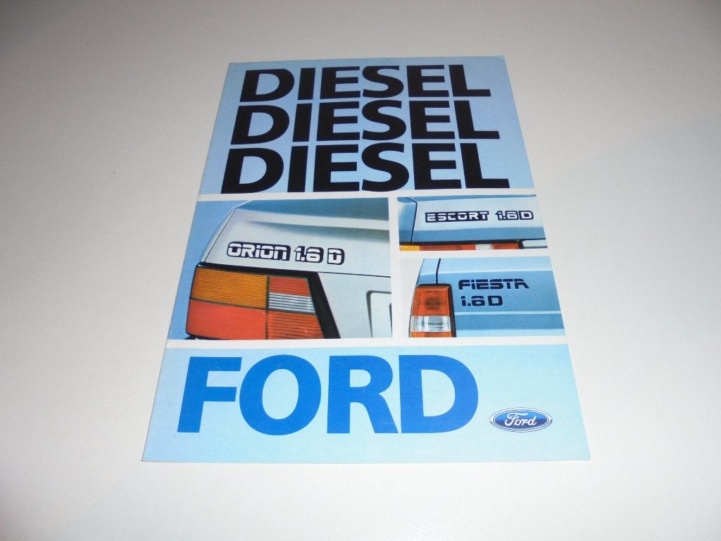 brochure nieuwe Ford 1.6 dieselmotor  1984, Ophalen of Verzenden, Nieuw, Ford