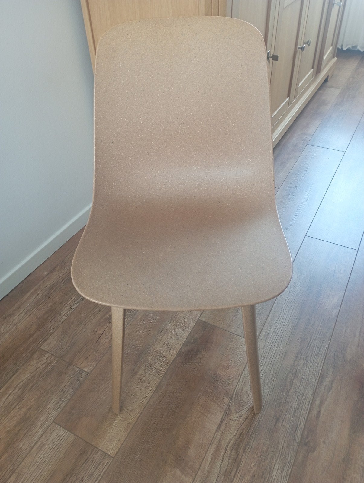 2x IKEA ODGER stoel - Beige/bruin, zo goed als nieuw, Hout, Ophalen of Verzenden, Zo goed als nieuw, Vijf, Zes of meer stoelen