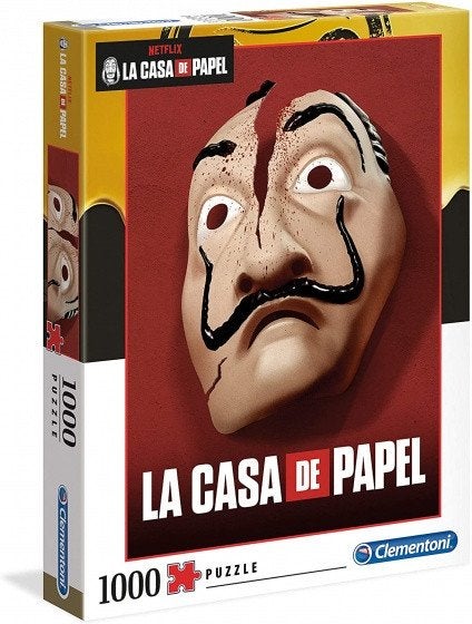Clementoni: Netflix La Casa de Papel: Dali 1000 stukjes, Ophalen of Verzenden, 500 t/m 1500 stukjes, Nieuw, Legpuzzel