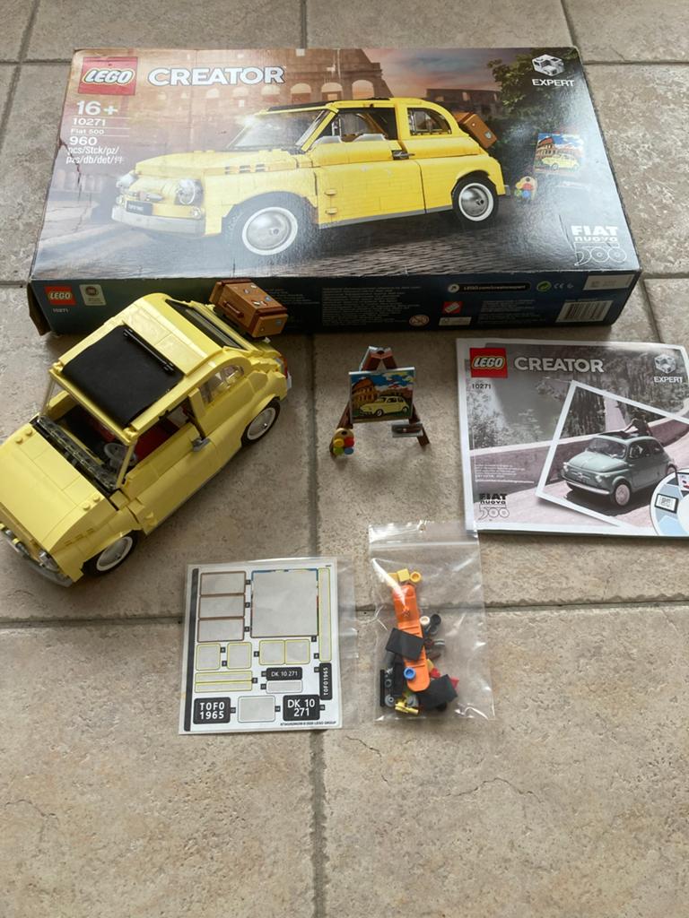 Lego Creator Expert Fiat 500 (10271), Lego, Ophalen of Verzenden, Zo goed als nieuw, Compleet