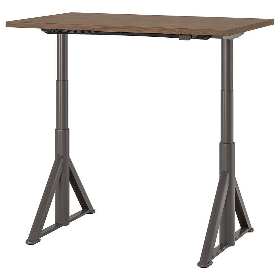 IKEA Idåsen bureau 120x70, in hoogte verstelbaar, beige onde, Huis en Inrichting, Zit-sta bureau, 120 cm, Hout, In hoogte verstelbaar
