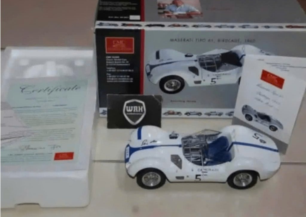 1:18 MASERATI TIPO 61 MOSS #5 Signature CMC M-061 WRH, Verzenden, Zo goed als nieuw, Auto, Overige merken