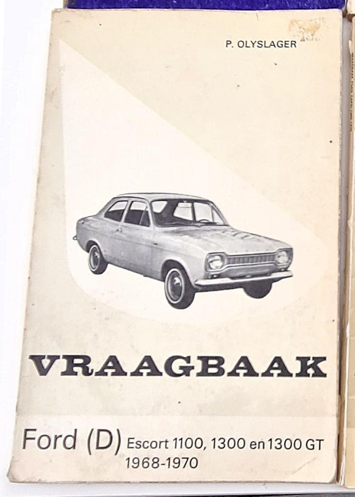 Oldtimer vraagbaak Ford Escort jaren 60 en 80, Auto diversen, Handleidingen en Instructieboekjes, Ophalen of Verzenden
