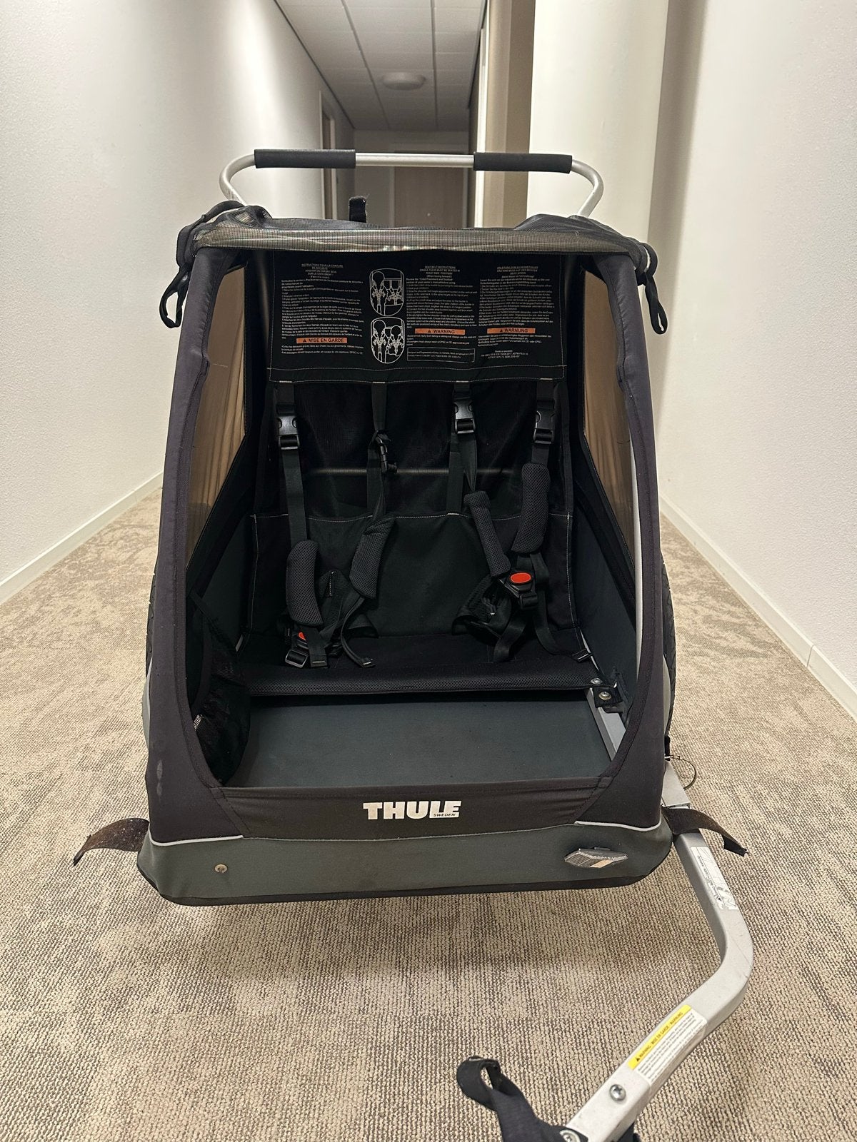 Thule Coaster XT - gebruik doch degelijk!, Fietsen en Brommers, Fietsaccessoires | Aanhangers en Karren, Ophalen, Gebruikt, Opvouwbaar
