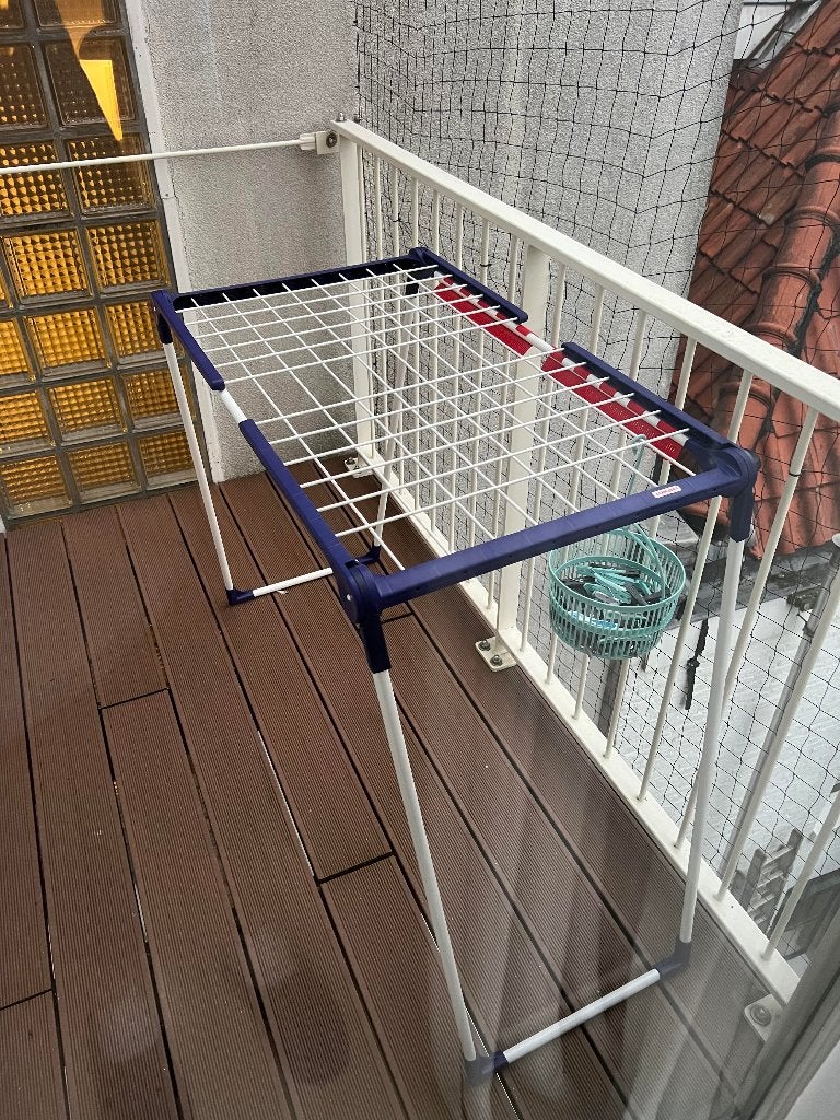 Droogrek Wasrek Inklapbaar Kledingrek Balkon, Ophalen of Verzenden, Nieuw, Wasrek