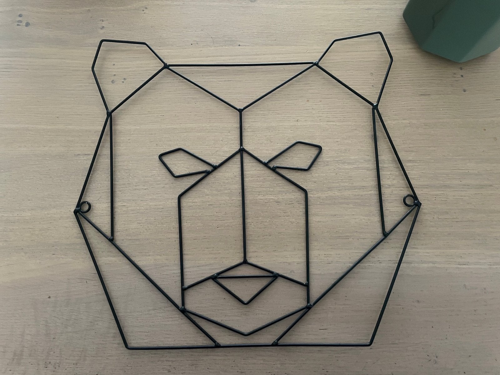 Wanddecoratie metalen beer, Ophalen of Verzenden, Zo goed als nieuw