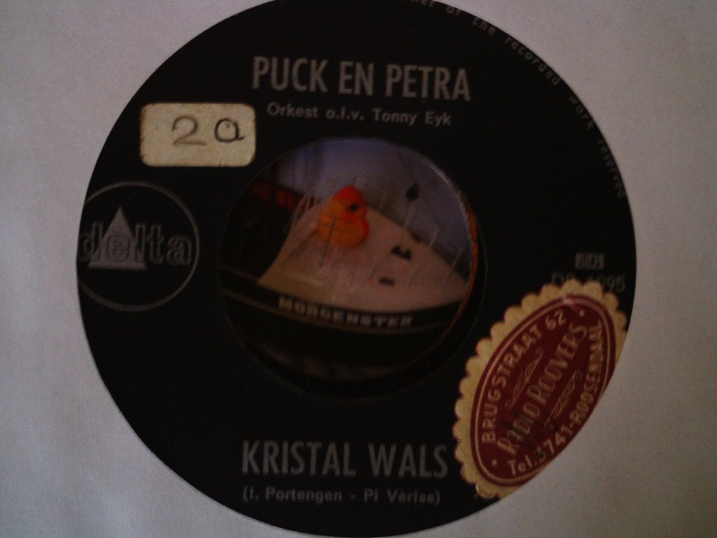 Puck en Petra - Kristal Wals // in de ouwe carrousel 24jul, Cd's en Dvd's, Vinyl Singles, 7 inch, Ophalen of Verzenden, Zo goed als nieuw