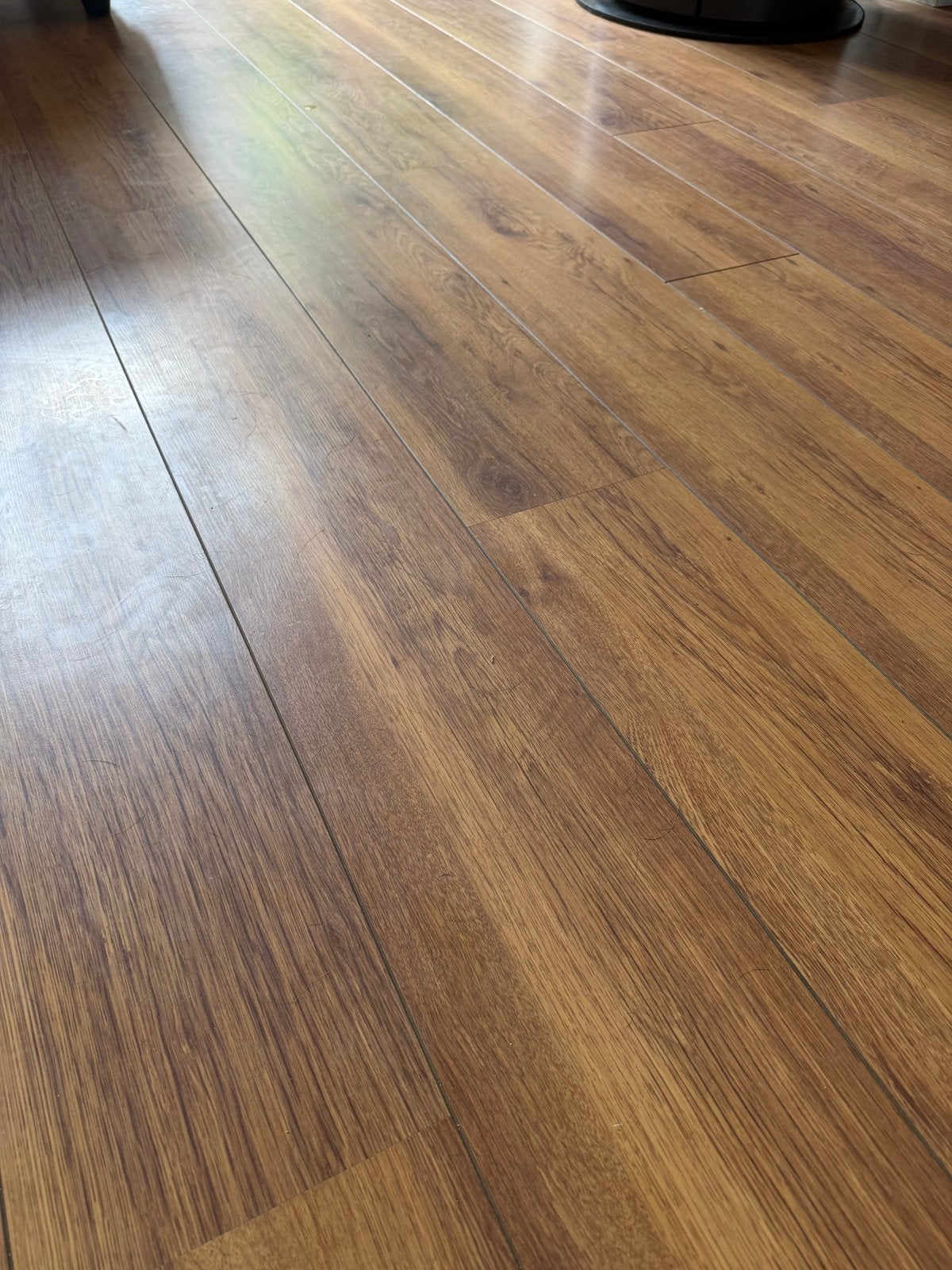 PVC Vloer Donker Eiken - ca. 55-60 m², Ophalen, Gebruikt, Bruin, 50 tot 75 m²