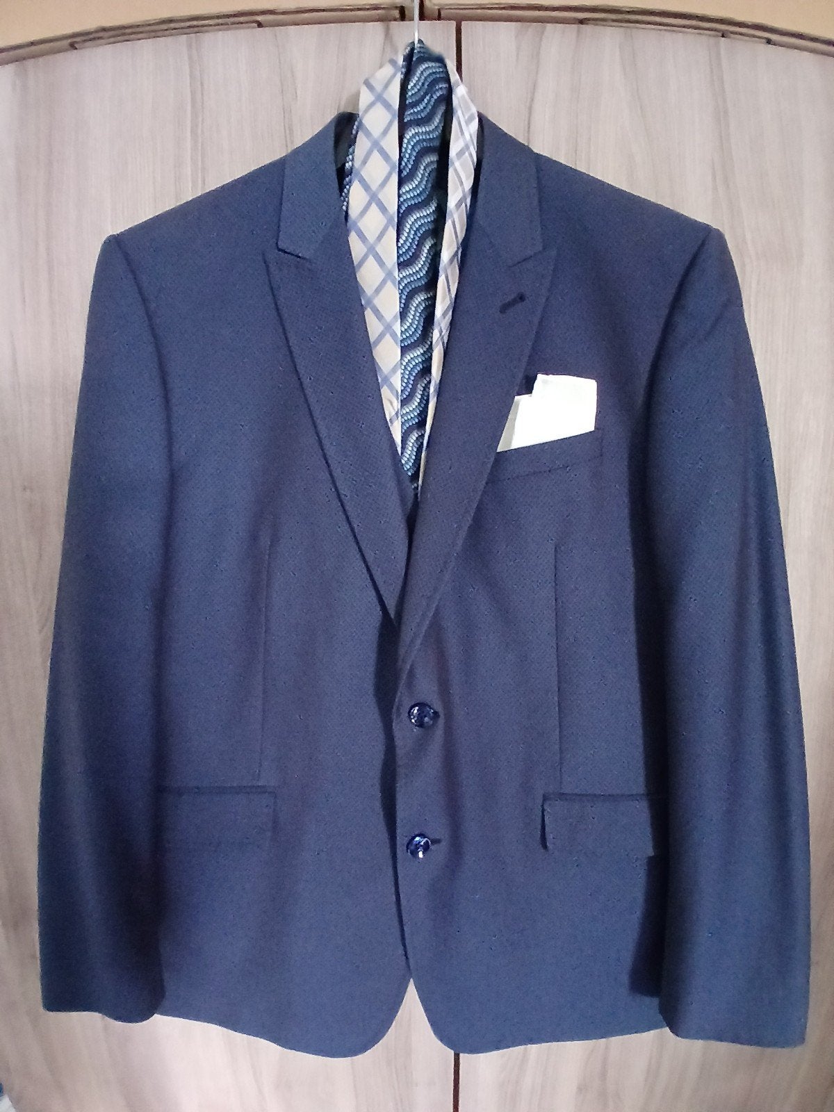 3 delig herencostuum met 2 stropdassen, Blauw, Maat 56/58 (XL), Ophalen of Verzenden, Zo goed als nieuw