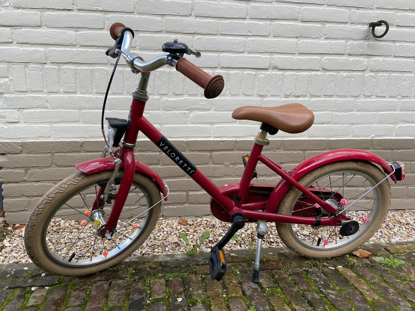 Veloretti Maxi kinderfiets rood - Gebruikt, Ophalen, Gebruikt, Velgrem, 16 tot 20 inch