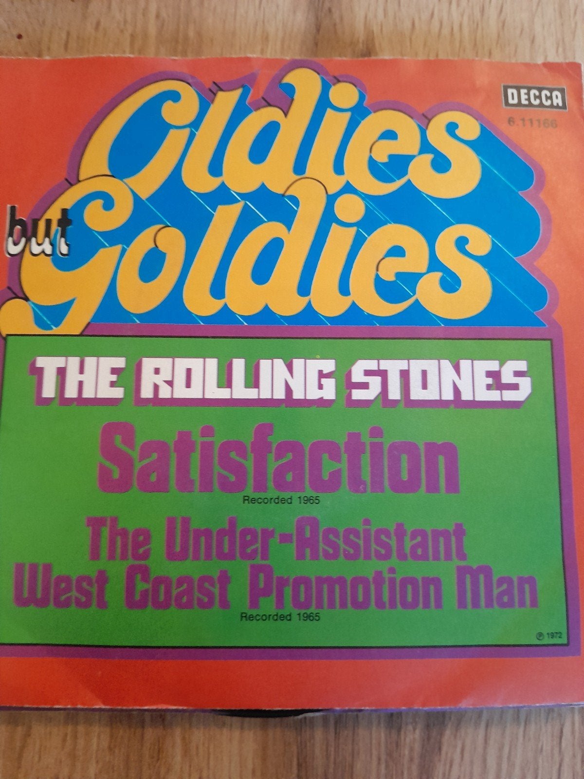 The rolling stones 7inch satis faction, Ophalen of Verzenden, Zo goed als nieuw, Pop