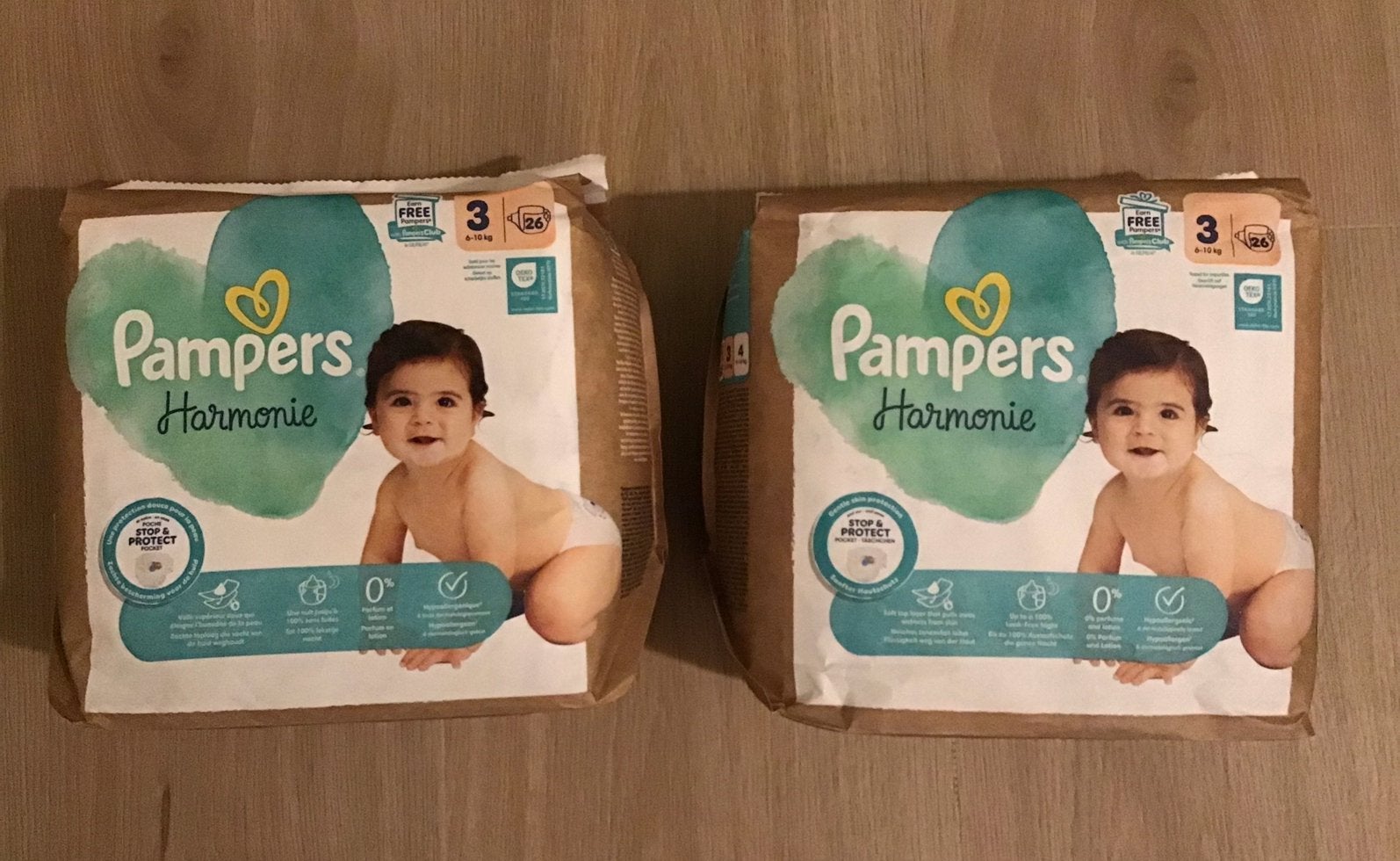 2 pakken Pampers Harmonie Luiers Maat 3 6-10 kg 26 stuks, Ophalen of Verzenden, Nieuw, Overige typen