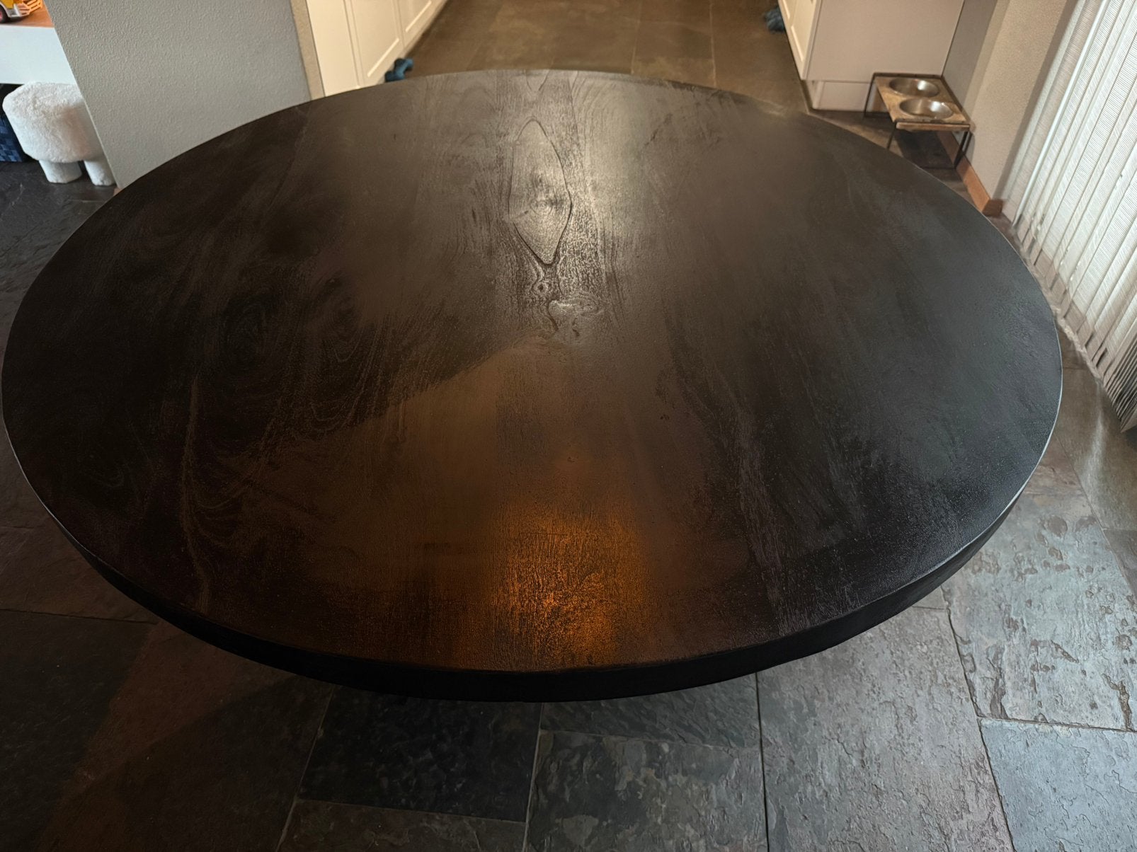 Ronde tafel 150, Huis en Inrichting, Ophalen, Zo goed als nieuw, Rond, 100 tot 150 cm