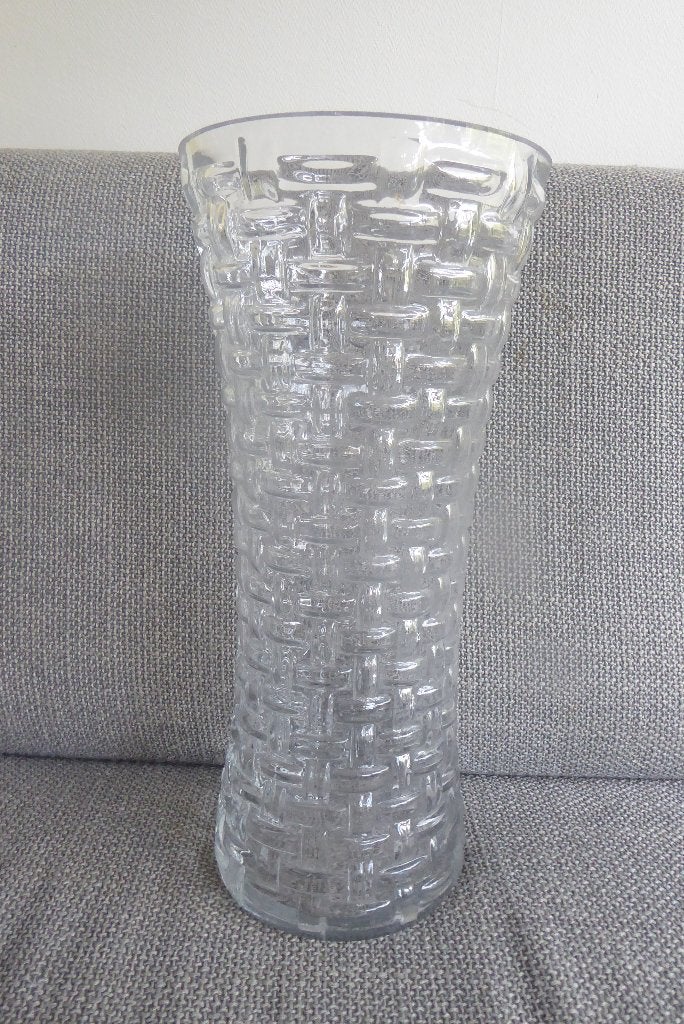 grote fraaie vintage glazen vaas, ws Scandinavisch design, Ophalen of Verzenden