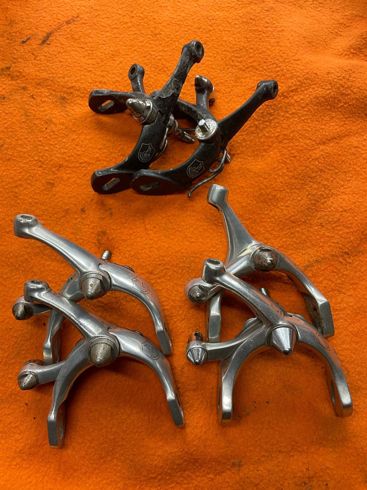 Vintage Campagnolo Remmen - racefiets remhoeven, Remmen, Gebruikt, Verzenden, Aluminium