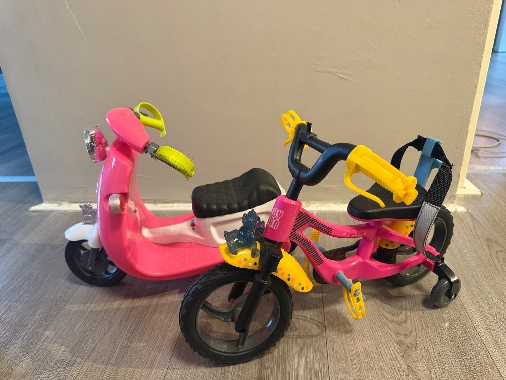 Baby Born fiets en scooter, Ophalen, Babypop