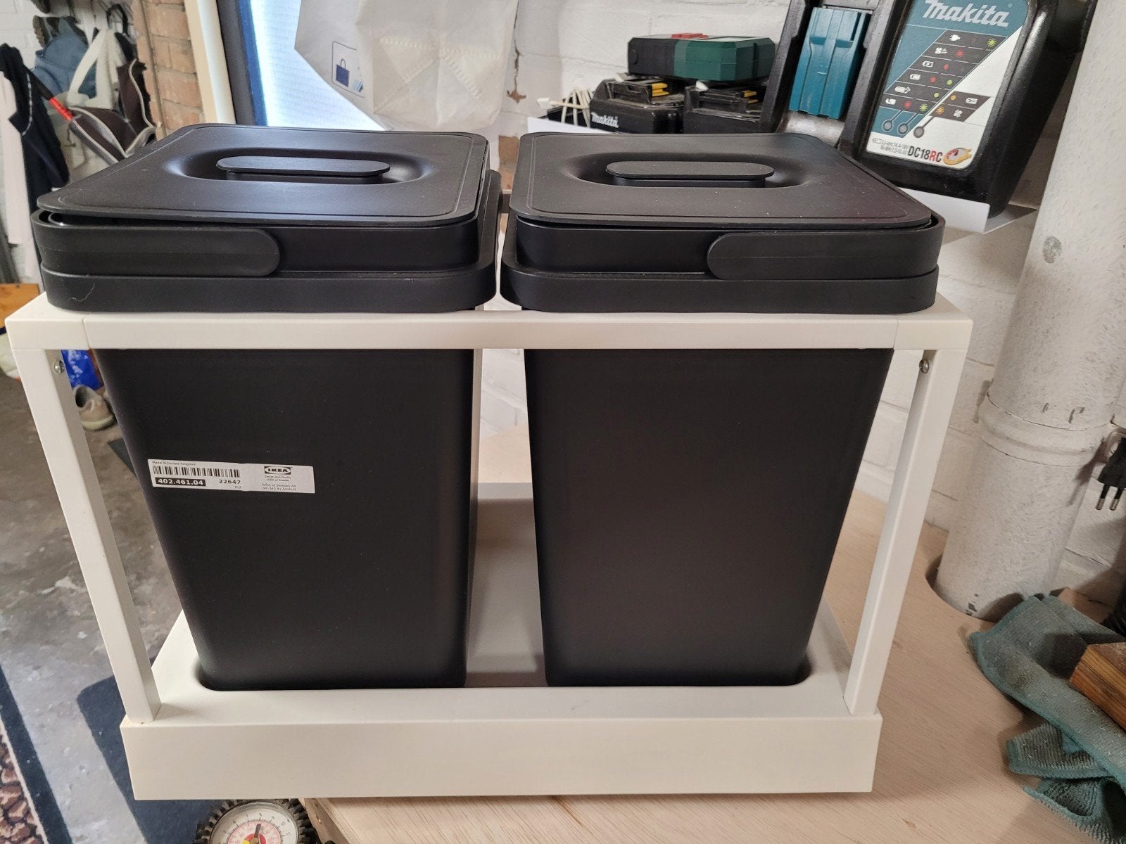 IKEA HÅLLBAR Afvalscheidingssysteem (Uittrekbaar, 2 Bakken m, Ophalen of Verzenden, Kunststof