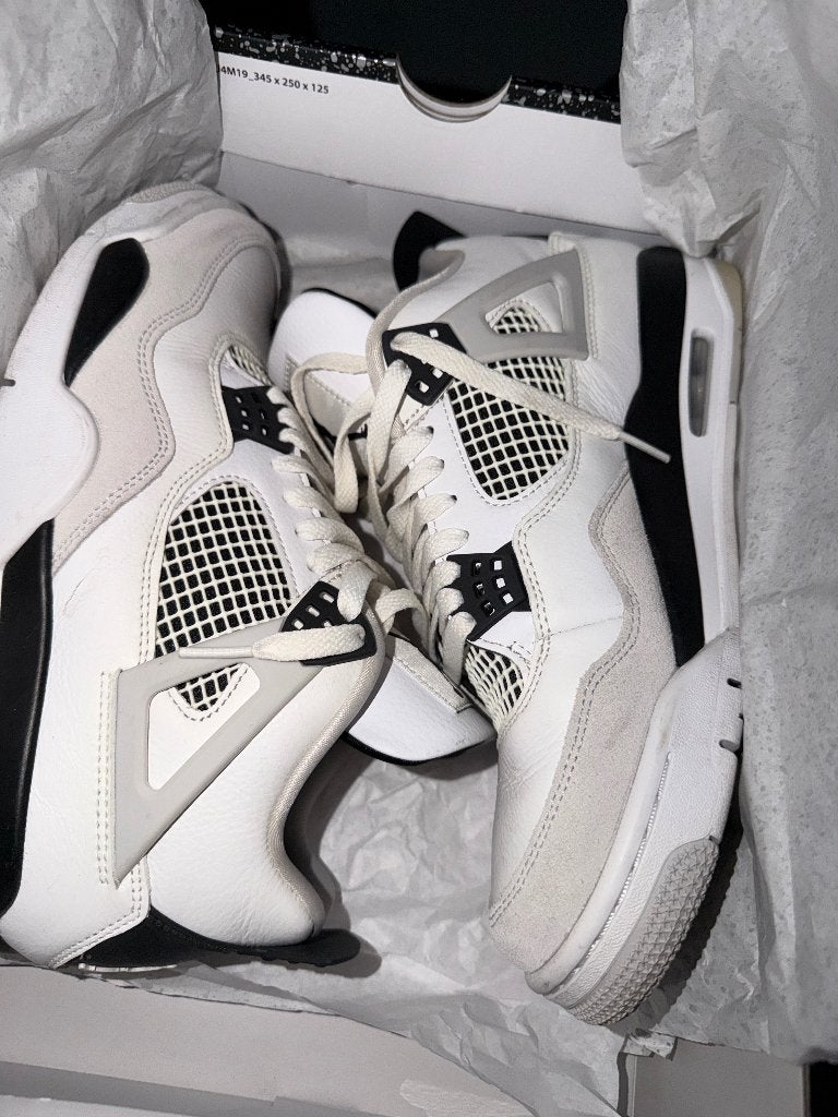 Air Jordan 4 Military Black, Kleding | Heren, Verzenden, Wit, Air Jordan, Sneakers of Gympen
