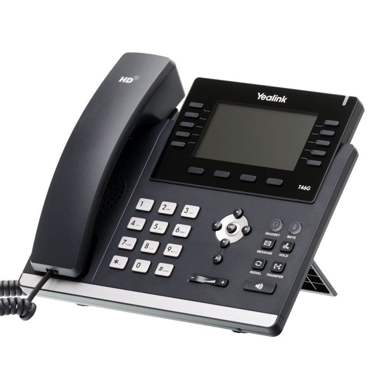 Yealink T46G VoIP Telefoon (2 stuks) met adapters, Telecommunicatie, Ophalen of Verzenden, Gebruikt