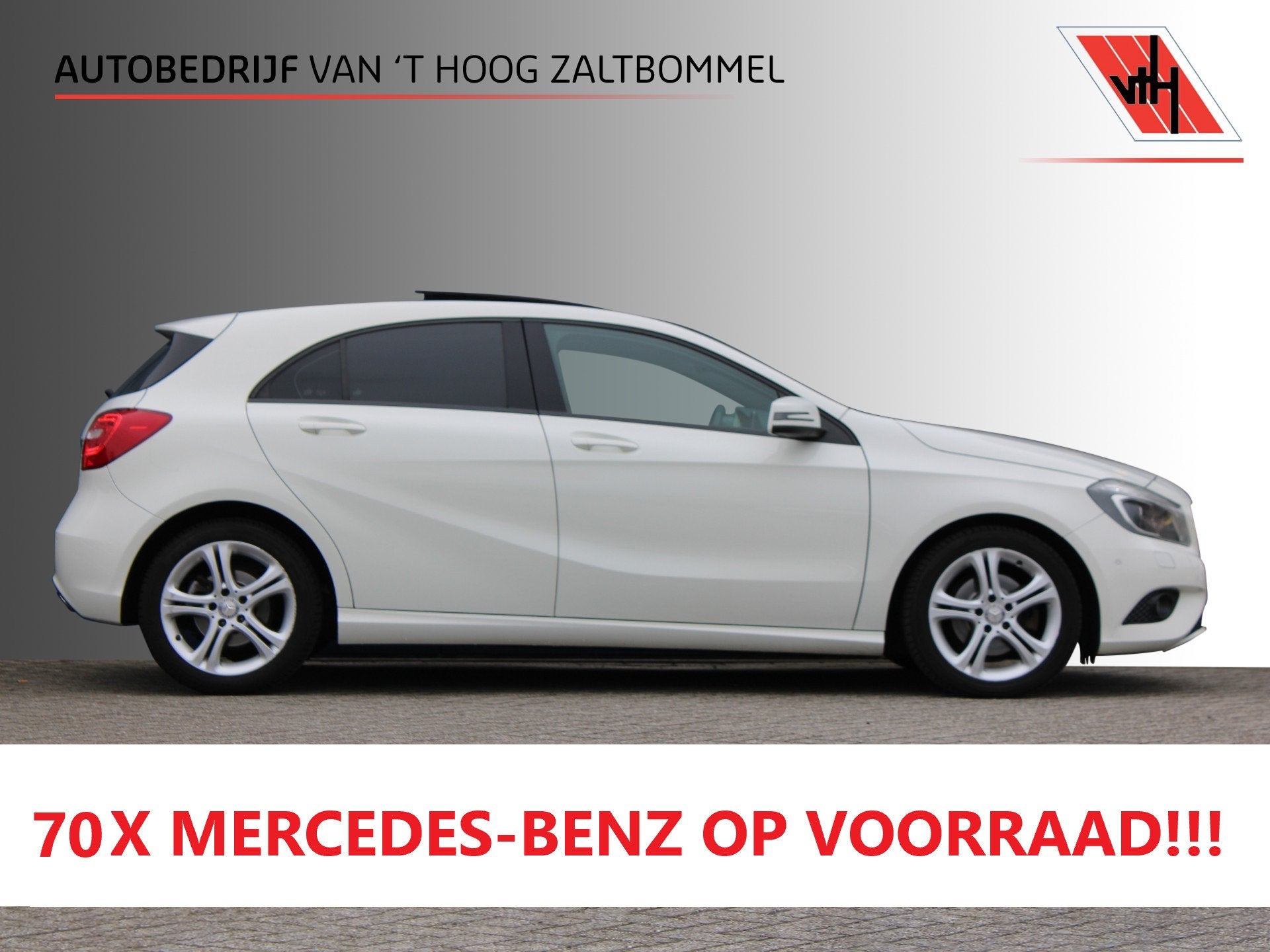 Mercedes-Benz A-Klasse 180 AUT7 Ambition PANORAMADAK XENON N, Gebruikt, 4 cilinders, Leder en Stof, 695 kg