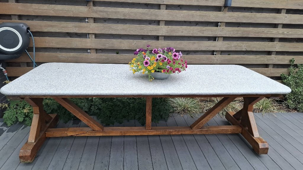 Beach 7  uitzonderlijk grote Tuintafel, Tuin en Terras, Tuintafels, Ophalen, Gebruikt, Rechthoekig, Teakhout