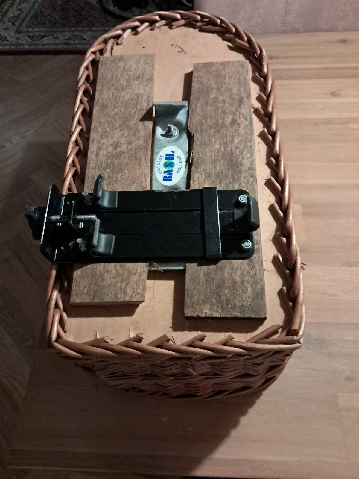 Basil fietsmand voor hond of bagage, Gebruikt, Stuurbevestiging, Basil, Ophalen of Verzenden