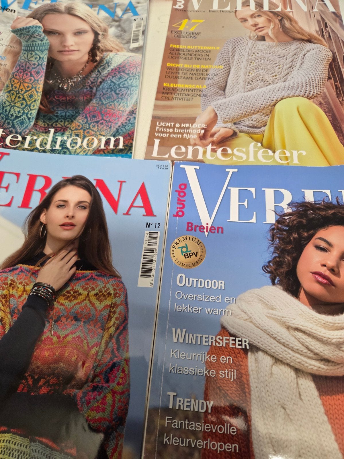 zolderopruiming 4 x burda verena supermooie patronen, Ophalen of Verzenden, Gebruikt, Breien, Patroon of Boek