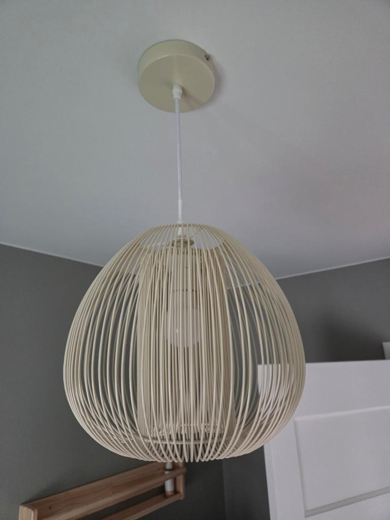 Hanglamp draad beige, Huis en Inrichting, Ophalen of Verzenden, Minder dan 50 cm