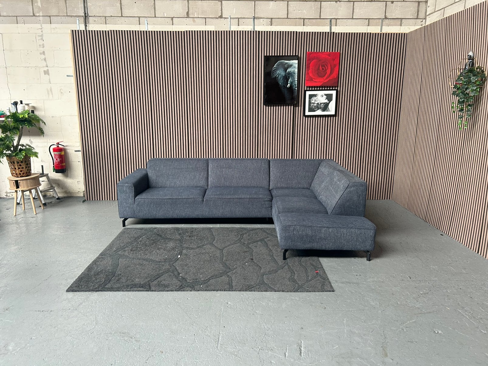 GRATIS LEVERING Hoekbank Jeans Blauw 290X197 GEREINIGD, Huis en Inrichting, Banken | Bankstellen, 250 tot 300 cm, Hoekbank, Hoelbanl blauw