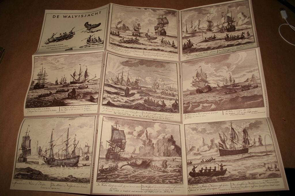 De walvisjacht — Grote uitklapbare stripfolder Rijskmuseum, Ophalen of Verzenden, Gelezen