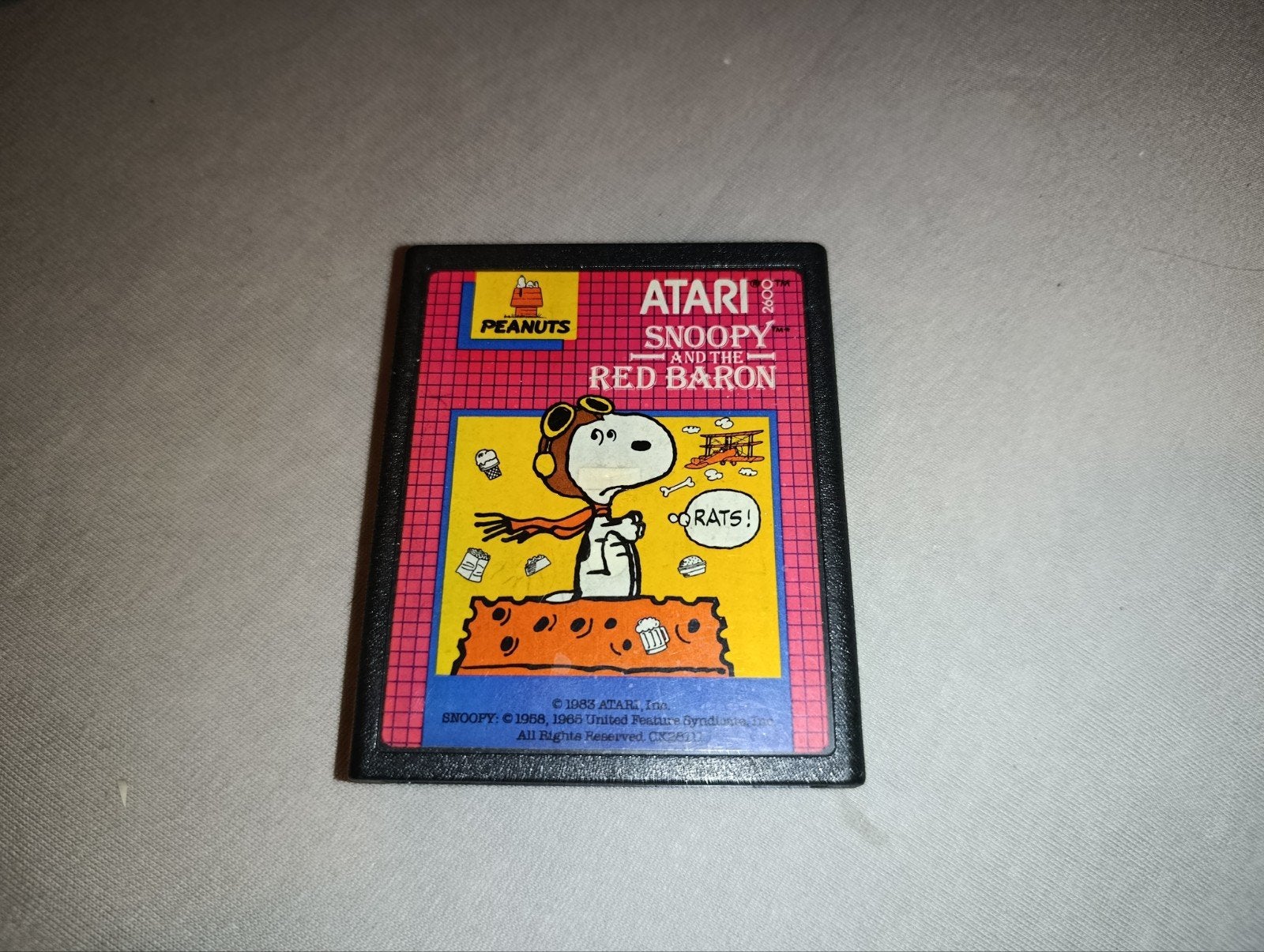 Atari 2600 Snoopy and the Red Baron, Spelcomputers en Games, Games | Atari, Avontuur en Actie, Gebruikt, 1 speler, Ophalen of Verzenden