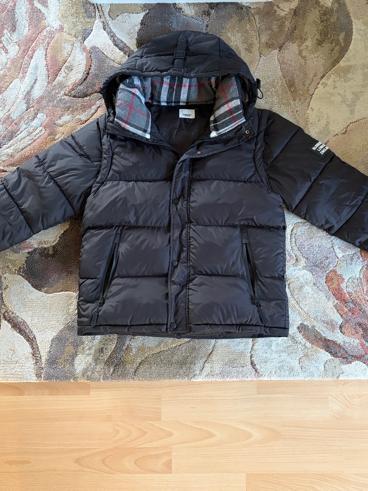 Burberry London England Pufferjack Maat L Nieuw, Ophalen of Verzenden, Nieuw, Maat 52/54 (L), Zwart